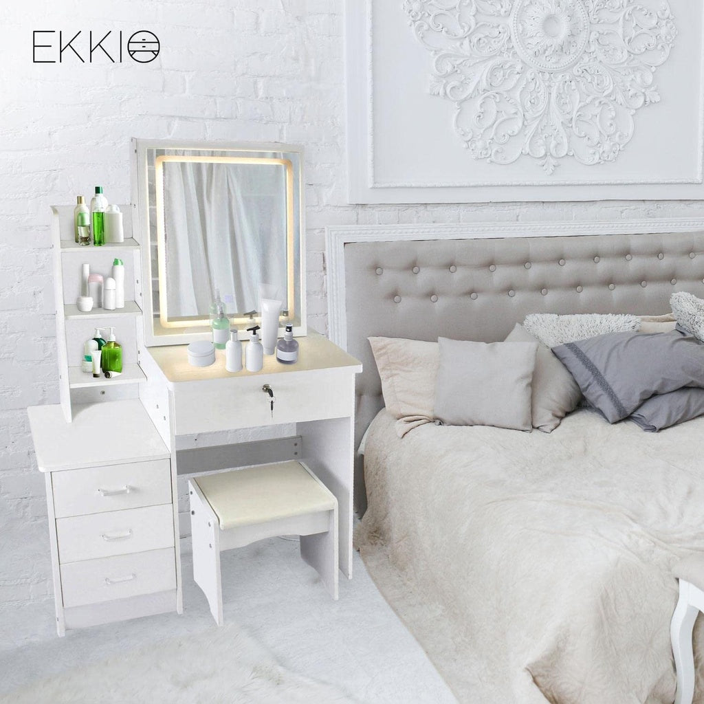 EKKIO Dressing Table White LED Mirror EKKIO