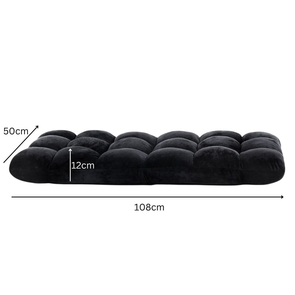 EKKIO Adjustable Floor Chair Lounge Sofa Bed Recliner (Black) EK-FLSR-101-LZQ EKKIO