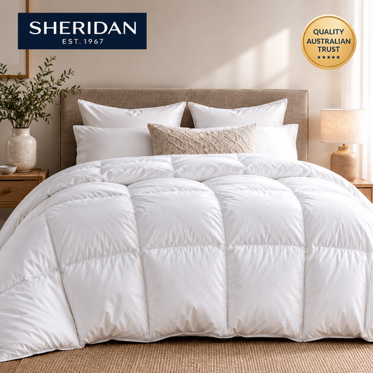 Sheridan Deluxe Medium 50% Goose Down 50% Goose Feather Quilt