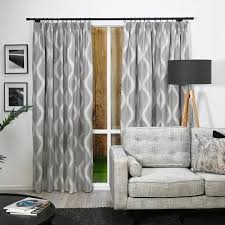 FILIGREE LANGTON 1.5W PENCIL BLOCKOUT CURTAIN SILVER- SET OF 2