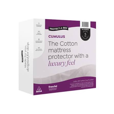 Protect A Bed Cumulus Cotton Fitted Waterproof Mattress Protectors