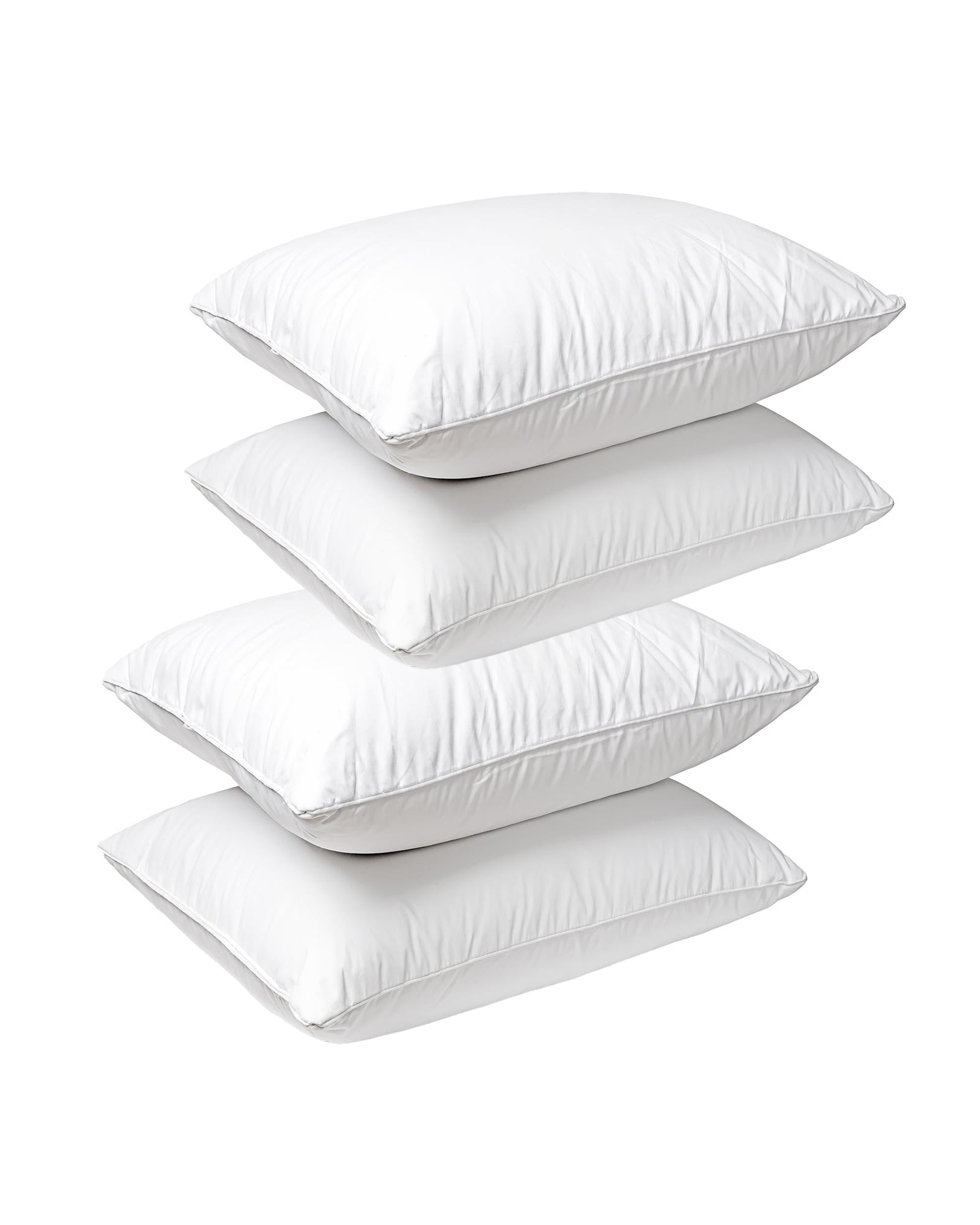 Royal Comfort Goose Feather Down Pillows 1000GSM Hotel Quality - 4 PACK Royal Comfort