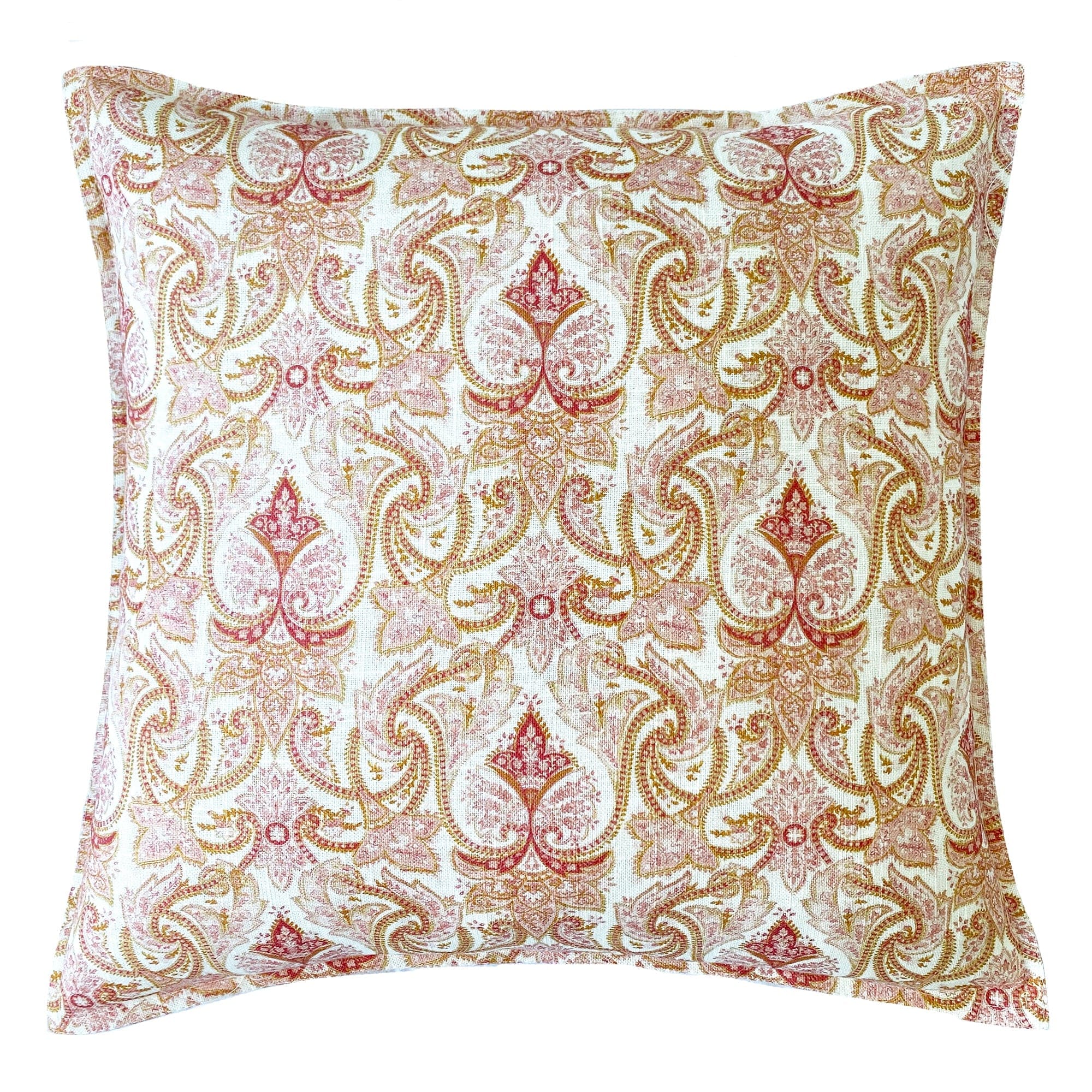 Laura Ashley Cushion LAURA ASHLEY | BRIDGEFORD PAISLEY PEONY PINK 50X50CM FILLED CUSHION
