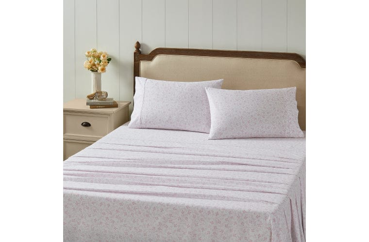 Laura Ashley Bed Sheets LAURA ASHLEY CAMPION SHEET SET - PINK