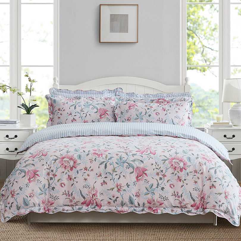 Laura Ashley Quilt Cover LAURA ASHLEY EDITA'S GARDEN QUILT COVER SET