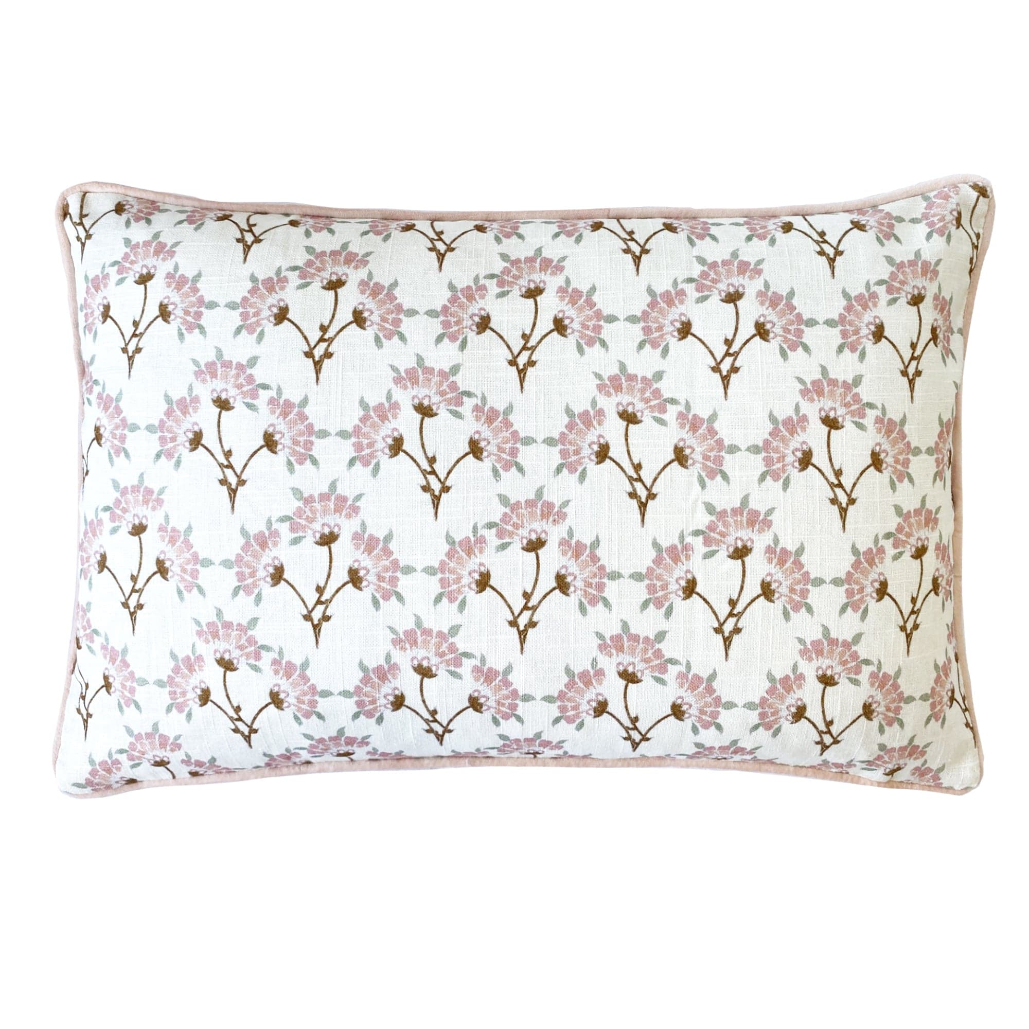 Laura Ashley Cushion LAURA ASHLEY | LINGTON SPRAY PEONY PINK 40X60CM FILLED CUSHION