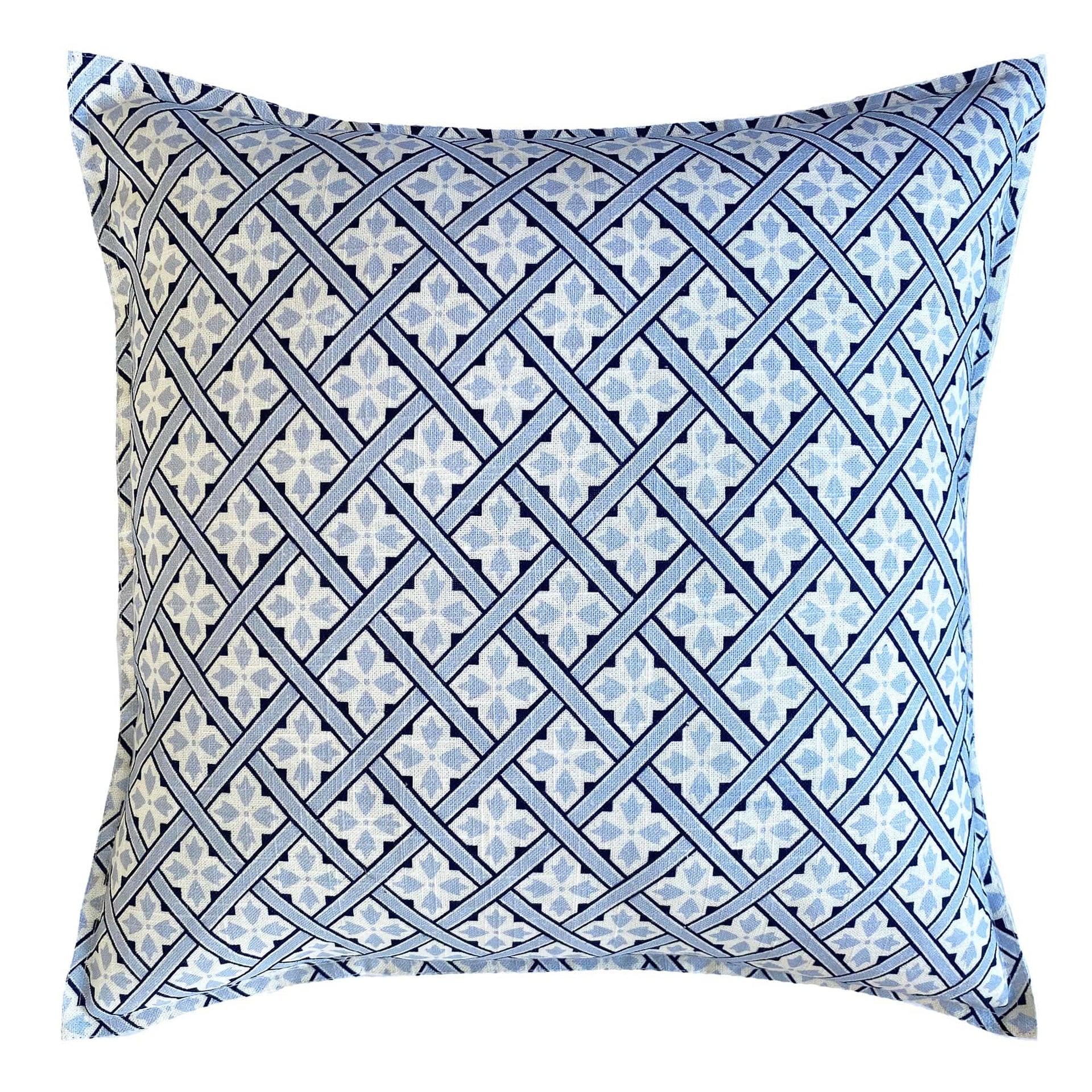 Laura Ashley Cushion LAURA ASHLEY | MR JONES SKY BLUE 50X50CM FILLED CUSHION
