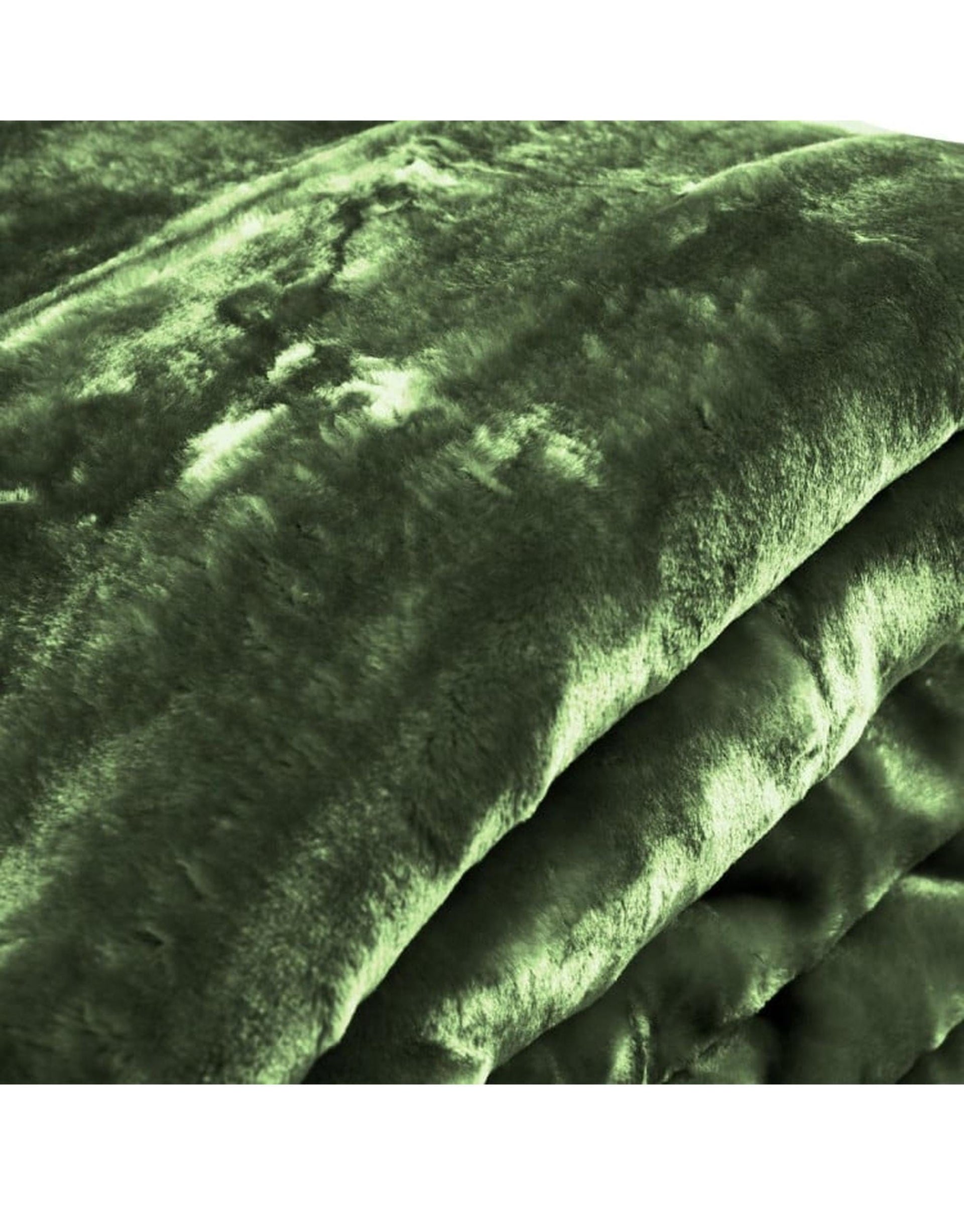 Laura Hill Blanket Laura Hill 800GSM Heavy Double-Sided Queen Faux Mink Blanket - Green