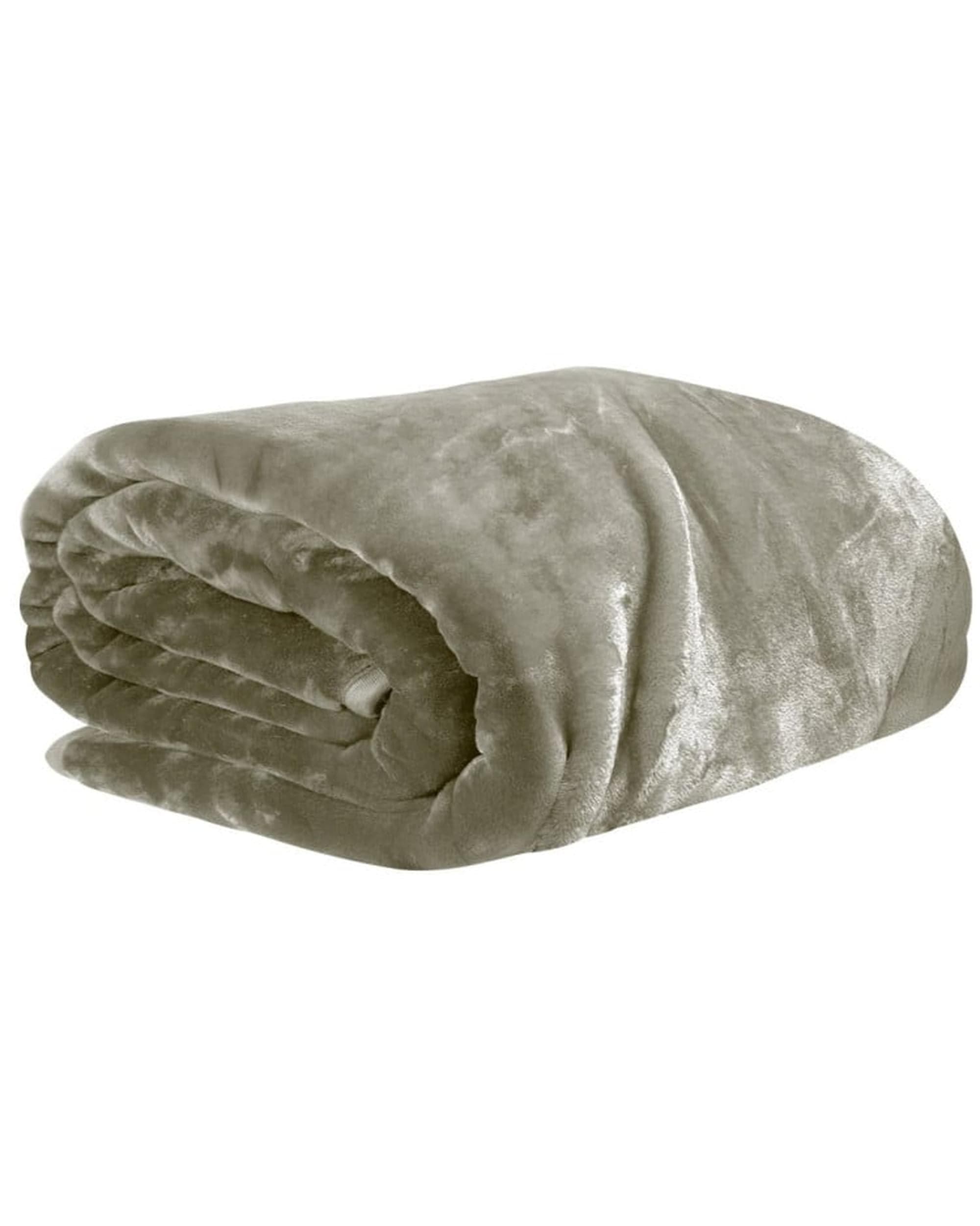 Laura Hill Blanket Laura Hill XL Double-Sided Oversized Faux Mink Blanket 305x305cm Olive