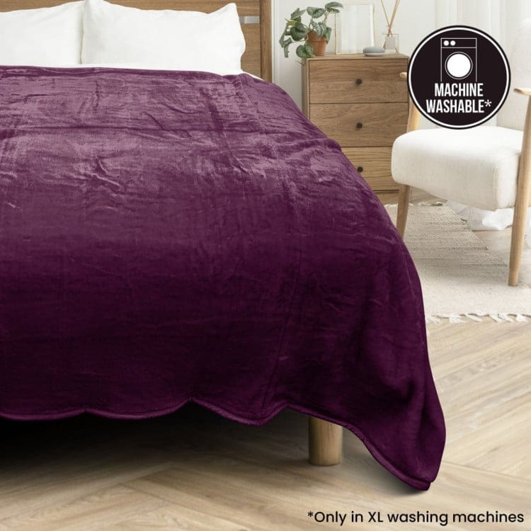 Laura Hill Blanket Laura Hill XL Double-Sided Oversized Faux Mink Blanket 305x305cm Purple