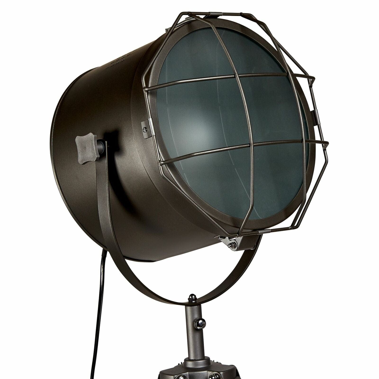 Lexi Lighting Home & Garden 153cm Nautical Tripod Floor Lamp w Matte Grey Lamp Head Searchlight Spot Light