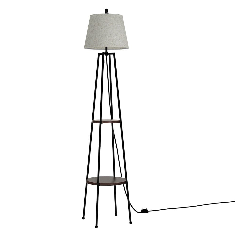 Lexi Lighting Home & Garden Artiss Floor Lamp 2 Tier Shelf Storage LED Light Stand Home Living Room Upright