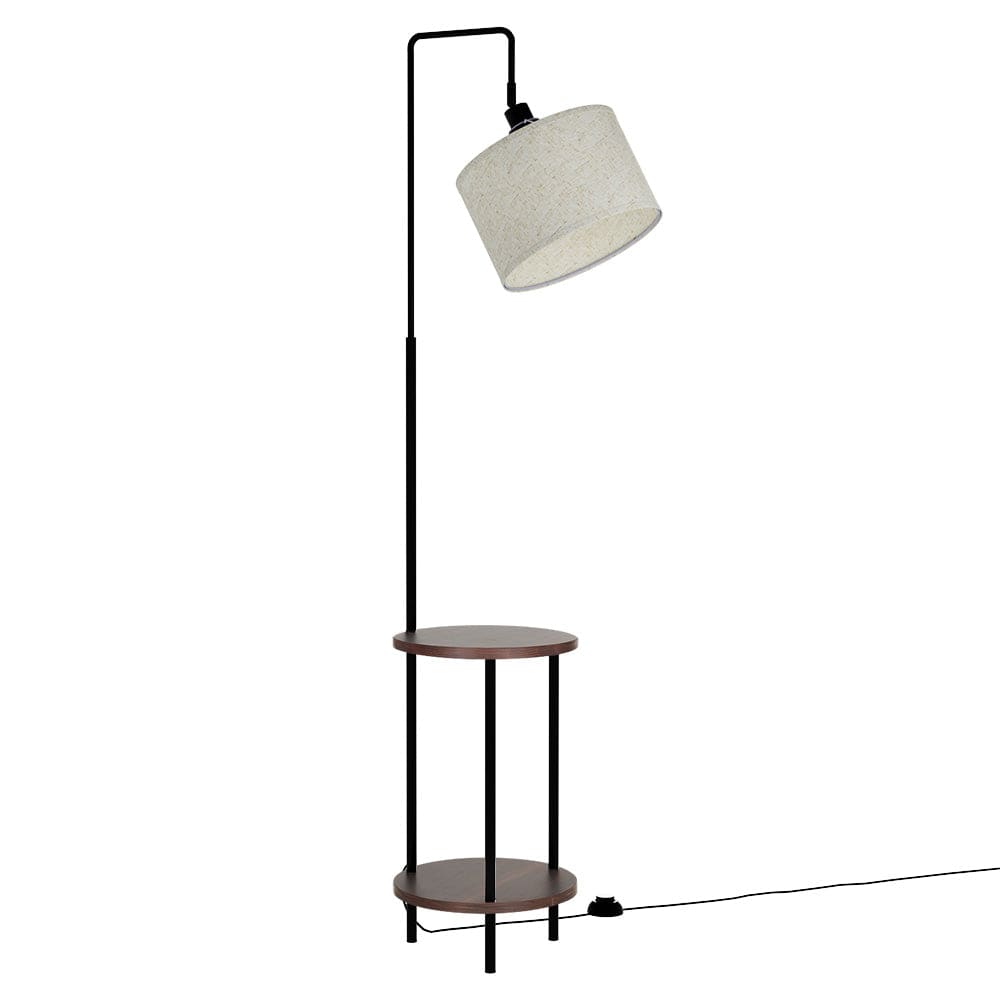Lexi Lighting Home & Garden Artiss Floor Lamp 2 Tier Shelf Storage LED Light Stand Home Room Adjustable Head