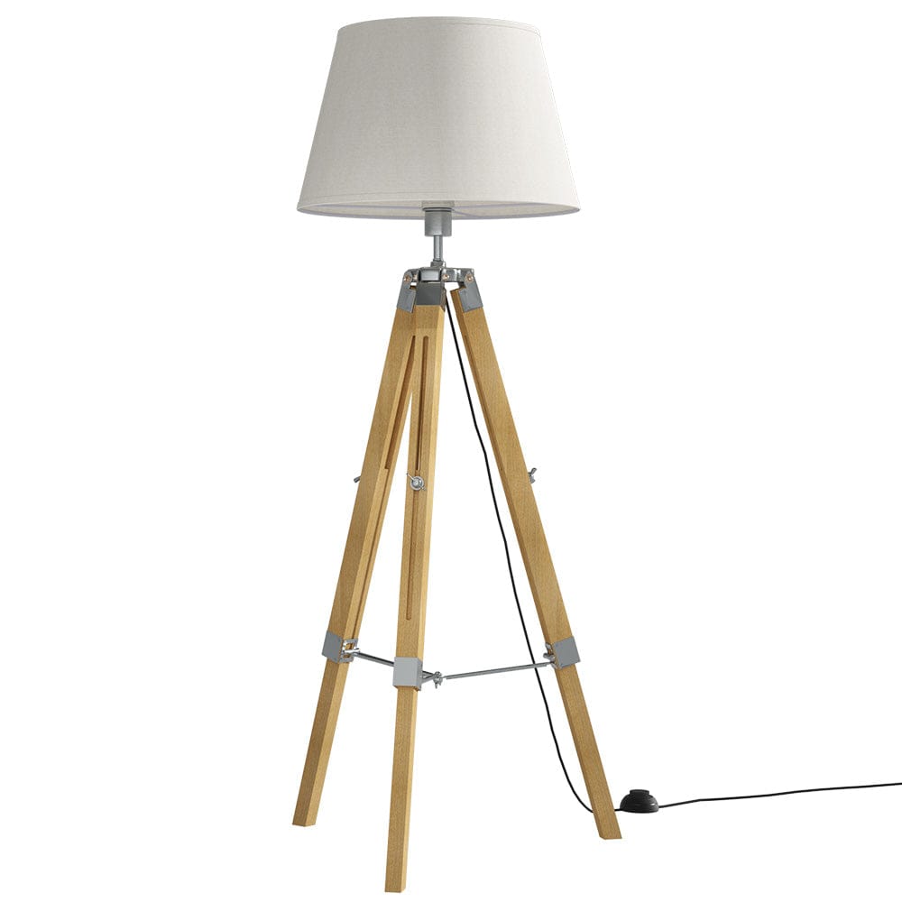Lexi Lighting Home & Garden Artiss Tripod Floor Lamp Adjustable Height LED Light Stand Home Room Reading