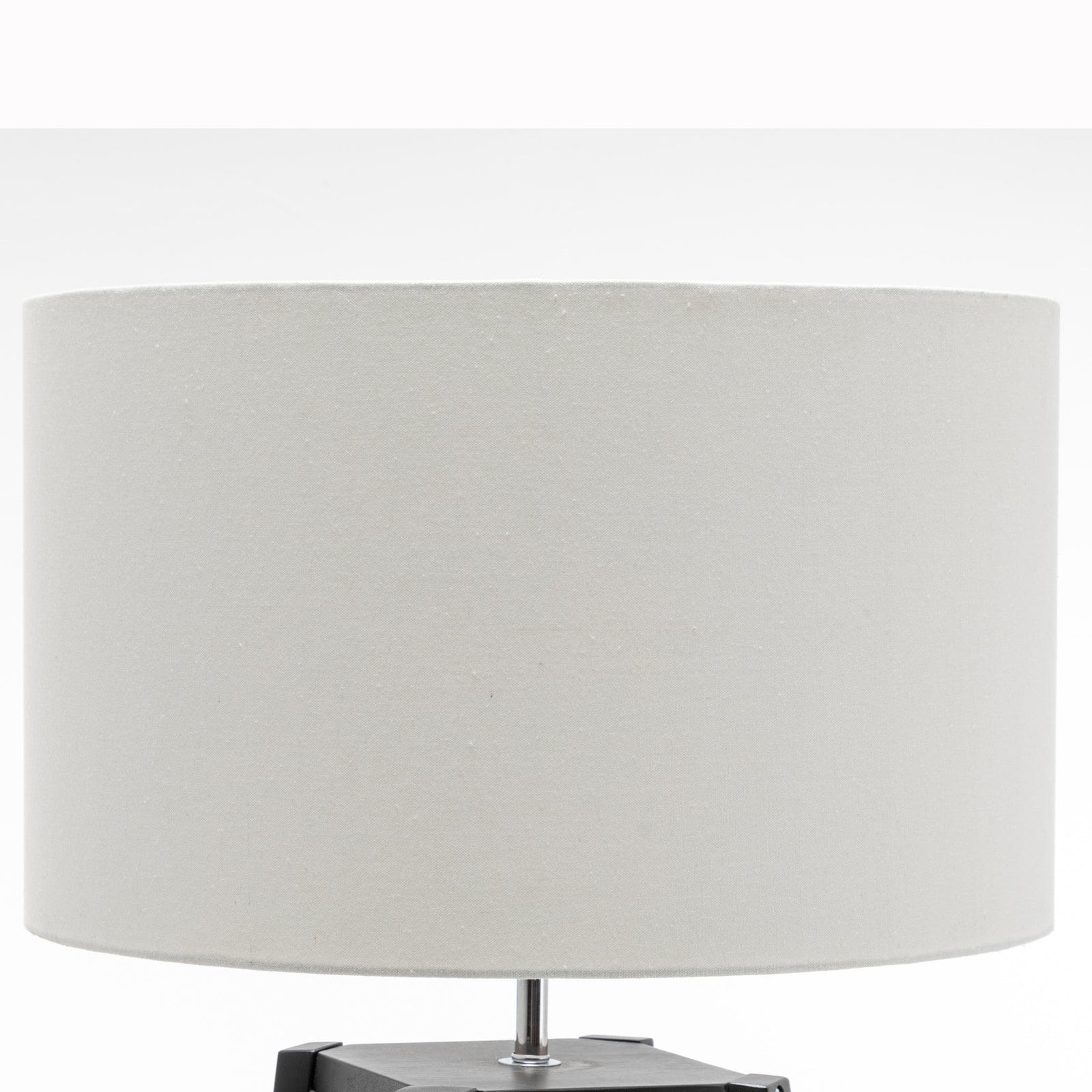 Lexi Lighting Home & Garden Eiffel 3 Tier Natural Wood Floor Lamp w/ Storage Shelves + Off White Linen Shade