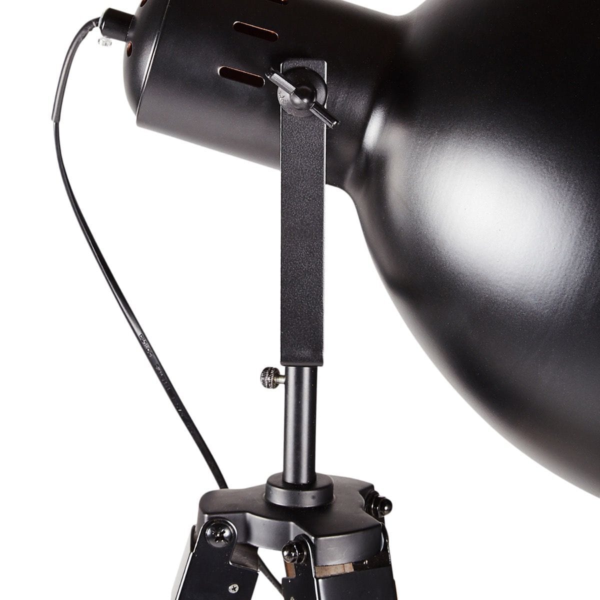 Lexi Lighting Home & Garden Havana Retro Large Tripod Floor Lamp Industrial Modern Adjustable Wood Frame Light