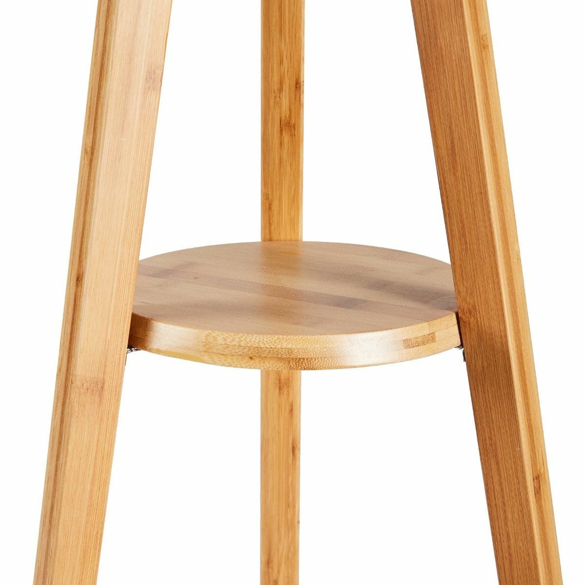 Lexi Lighting Home & Garden LARGE BAMBOO TRIPOD FLOOR LAMP Linen Shade Modern Light Vintage Wooden Scandi