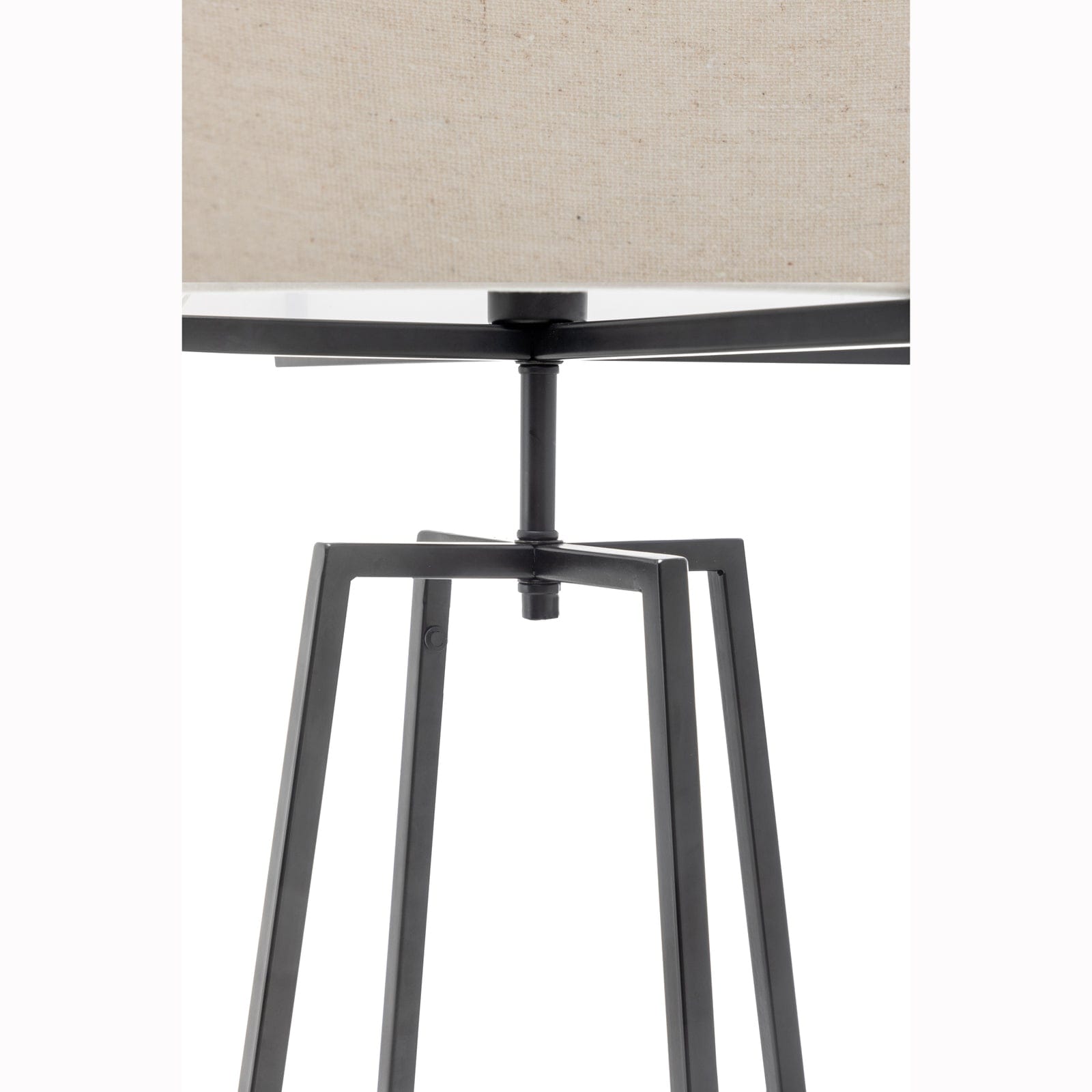 Lexi Lighting Home & Garden Modern Dimmable Floor Lamp w/ Linen Shade Designer Bedroom Lighting - Matte Black