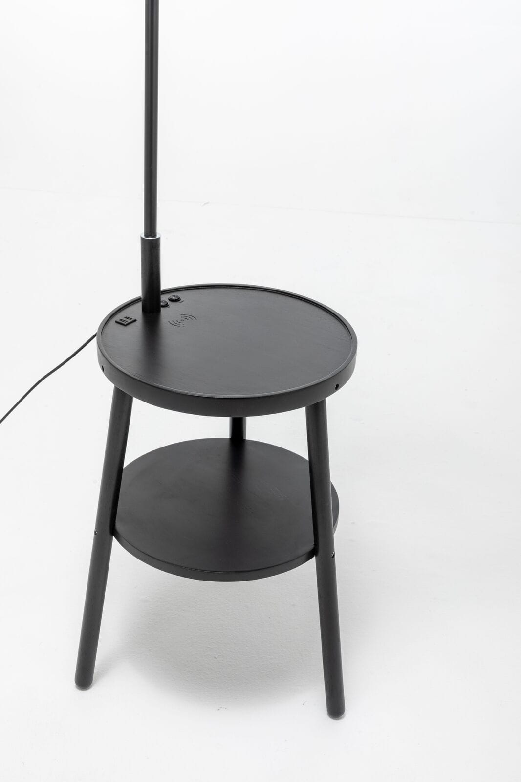 Lexi Lighting Home & Garden Naples Tripod Floor Lamp Shelf Storage Drawer Bed Side Table Light w/ USB Charger