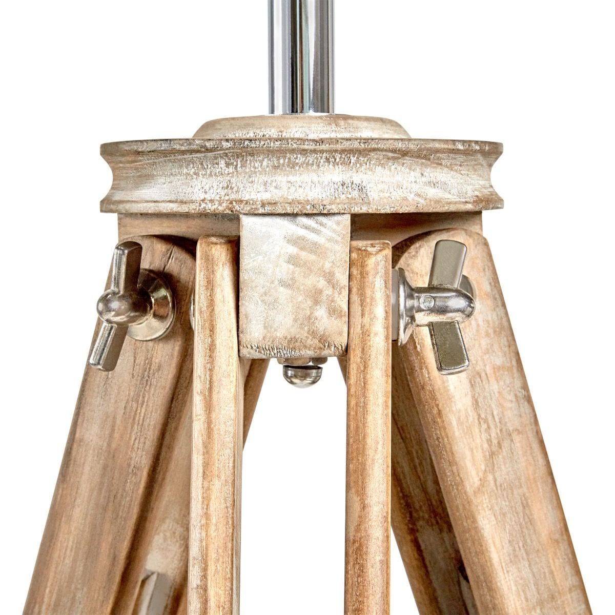 Lexi Lighting Home & Garden Nautical Tripod Floor Lamp Search Light Modern Chrome Head with Mesh