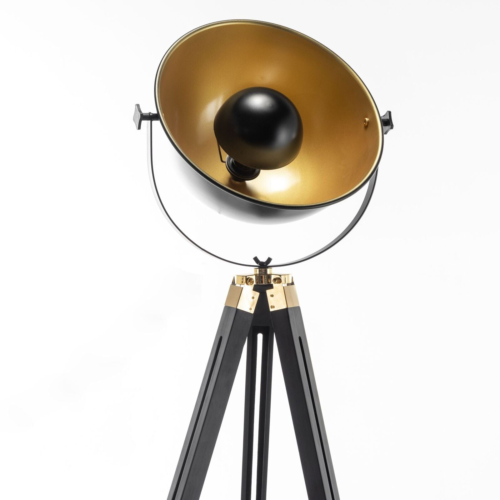 Lexi Lighting Home & Garden Premium Tripod Spotlight Lamp Nautical Designer Extendable Light - Matte Black