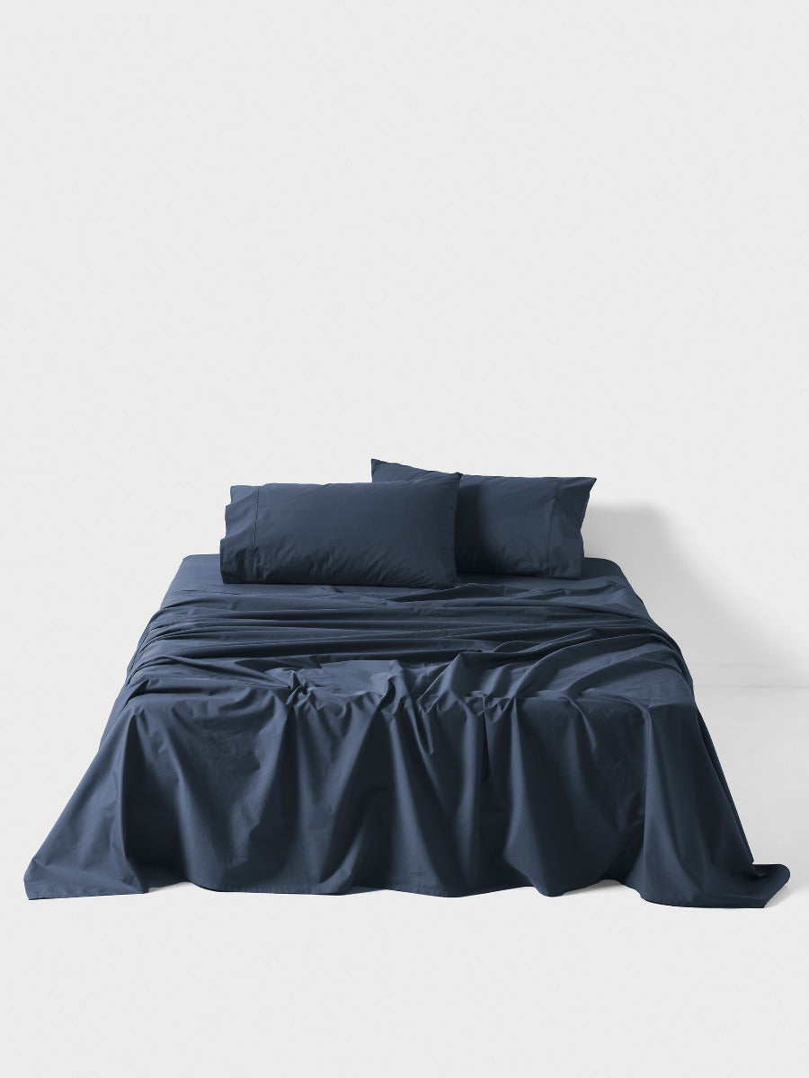 LINEN HOUSE 400TC AUSTRALIAN COTTON SHEETS | NAVY Linen House