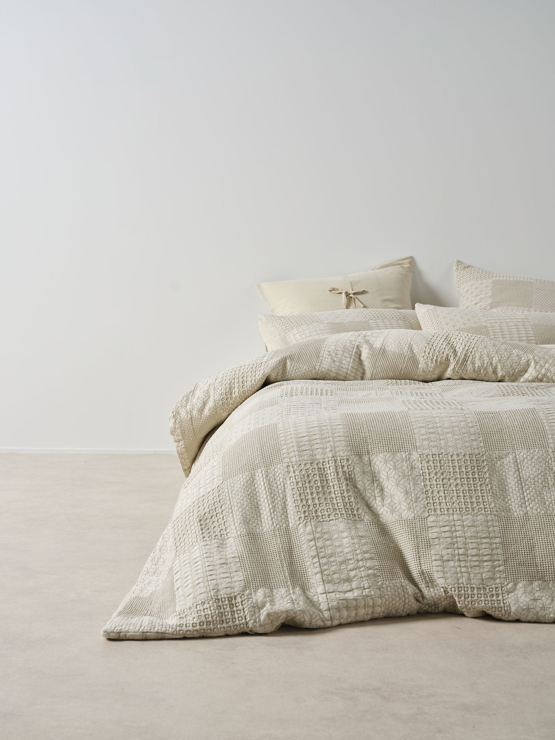 Linen House Adeline Natural Quilt Cover Set