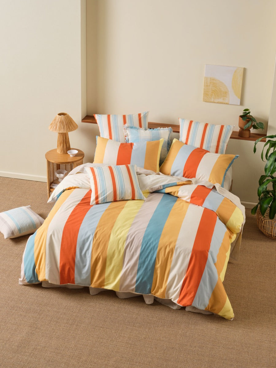 LINEN HOUSE APOLLO SPICE QUILT COVER SET Linen House