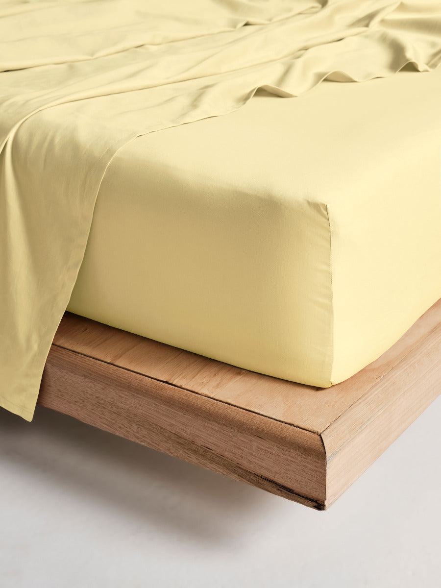 LINEN HOUSE AUGUSTA | DAFFODIL FITTED SHEET SET