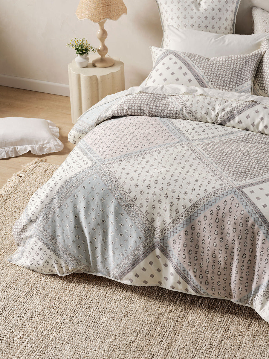 LINEN HOUSE AVENE CLOUD QUILT COVER SET Linen House