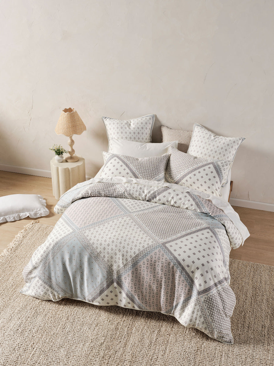 LINEN HOUSE AVENE CLOUD QUILT COVER SET Linen House