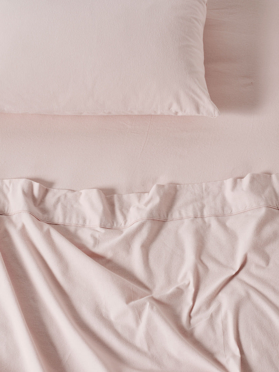 LINEN HOUSE PLAIN DYED FLANNELETTE  - ROSE Linen House