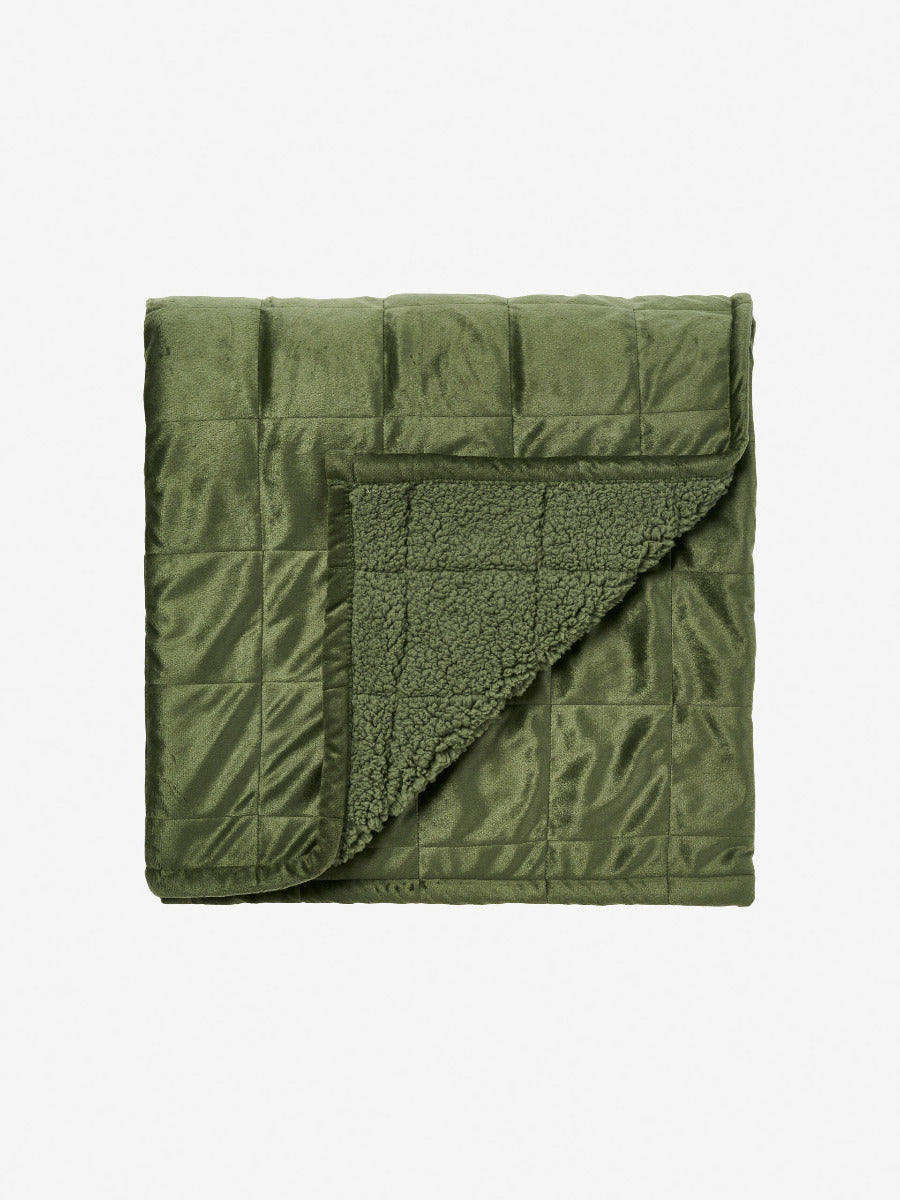 Linen House BRAY THROW - OLIVE Linen House