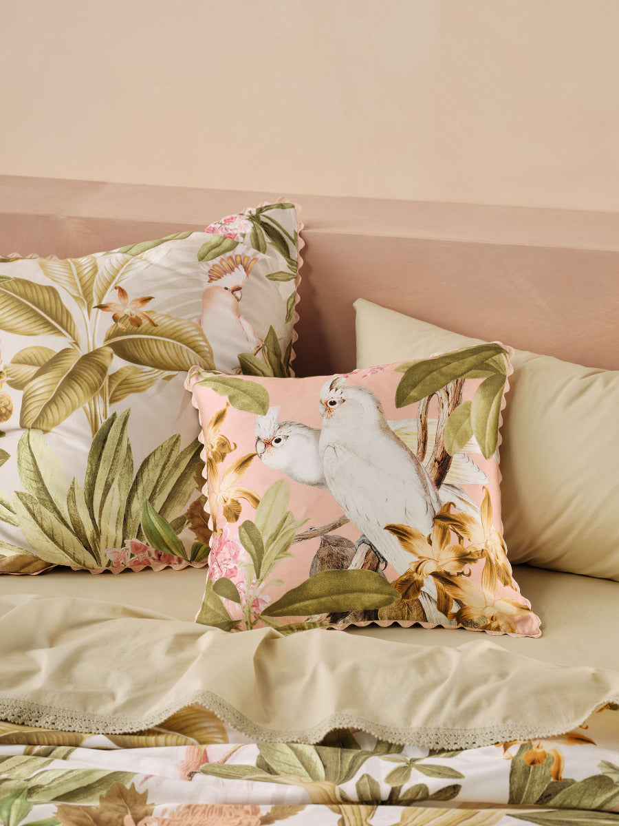 LINEN HOUSE CALISTA GUAVA QUILT COVER SET Linen House