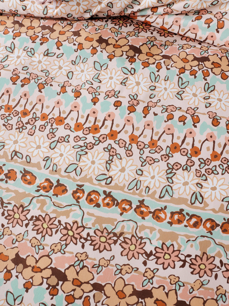 LINEN HOUSE CASSIS CORAL QUILT COVER SET Linen House