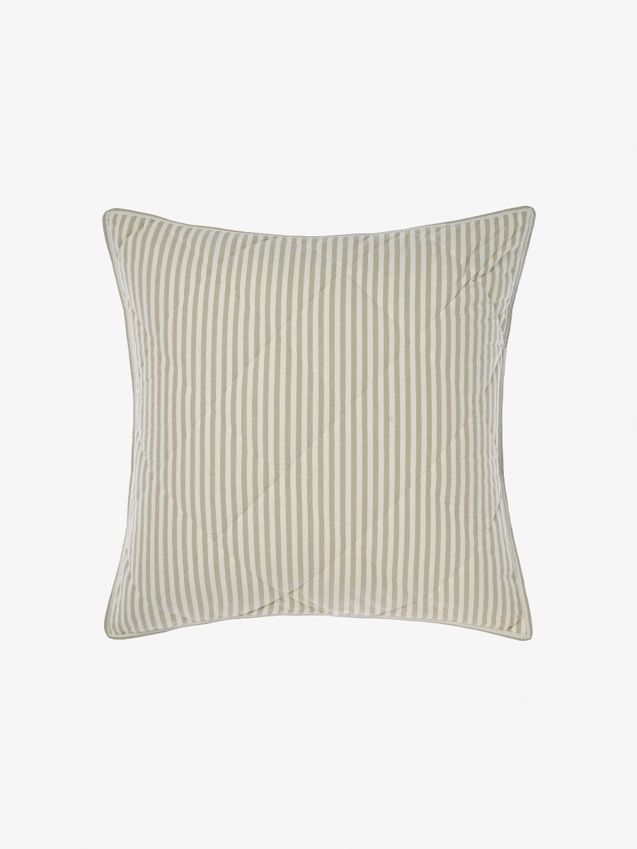 LINEN HOUSE CLASSIC STRIPE QUILT COVER SET - PEBBLE Linen House