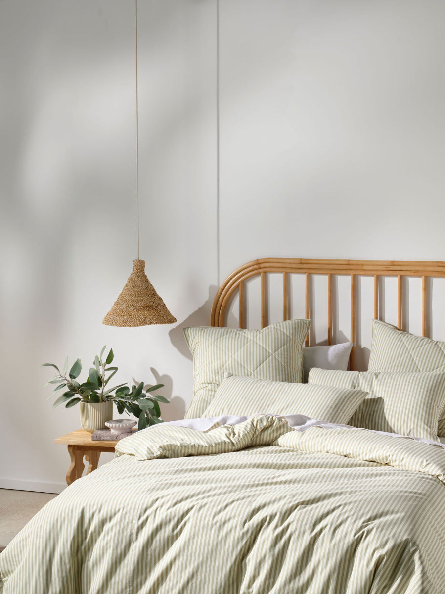 LINEN HOUSE CLASSIC STRIPE - PEBBLE Linen House