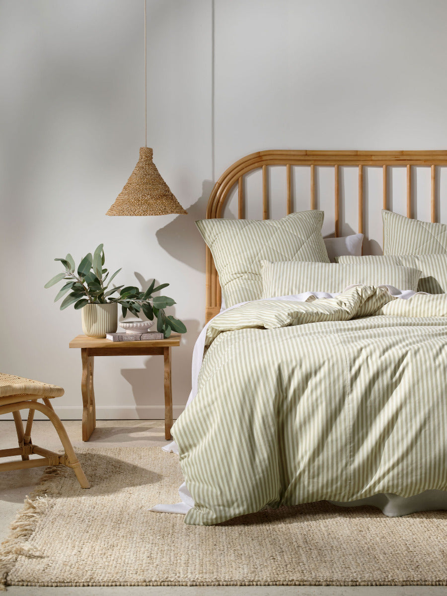 LINEN HOUSE CLASSIC STRIPE - PEBBLE Linen House