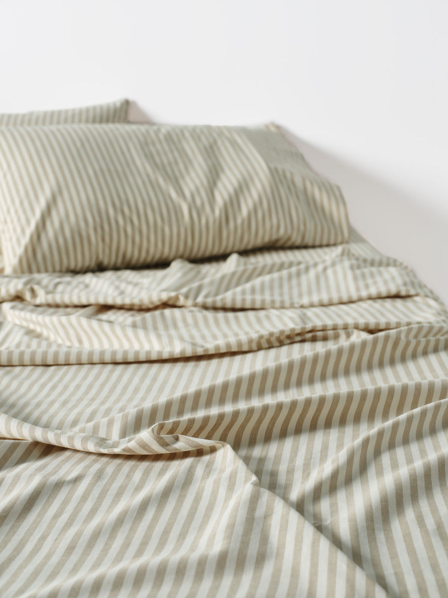 LINEN HOUSE CLASSIC STRIPE - PEBBLE Linen House