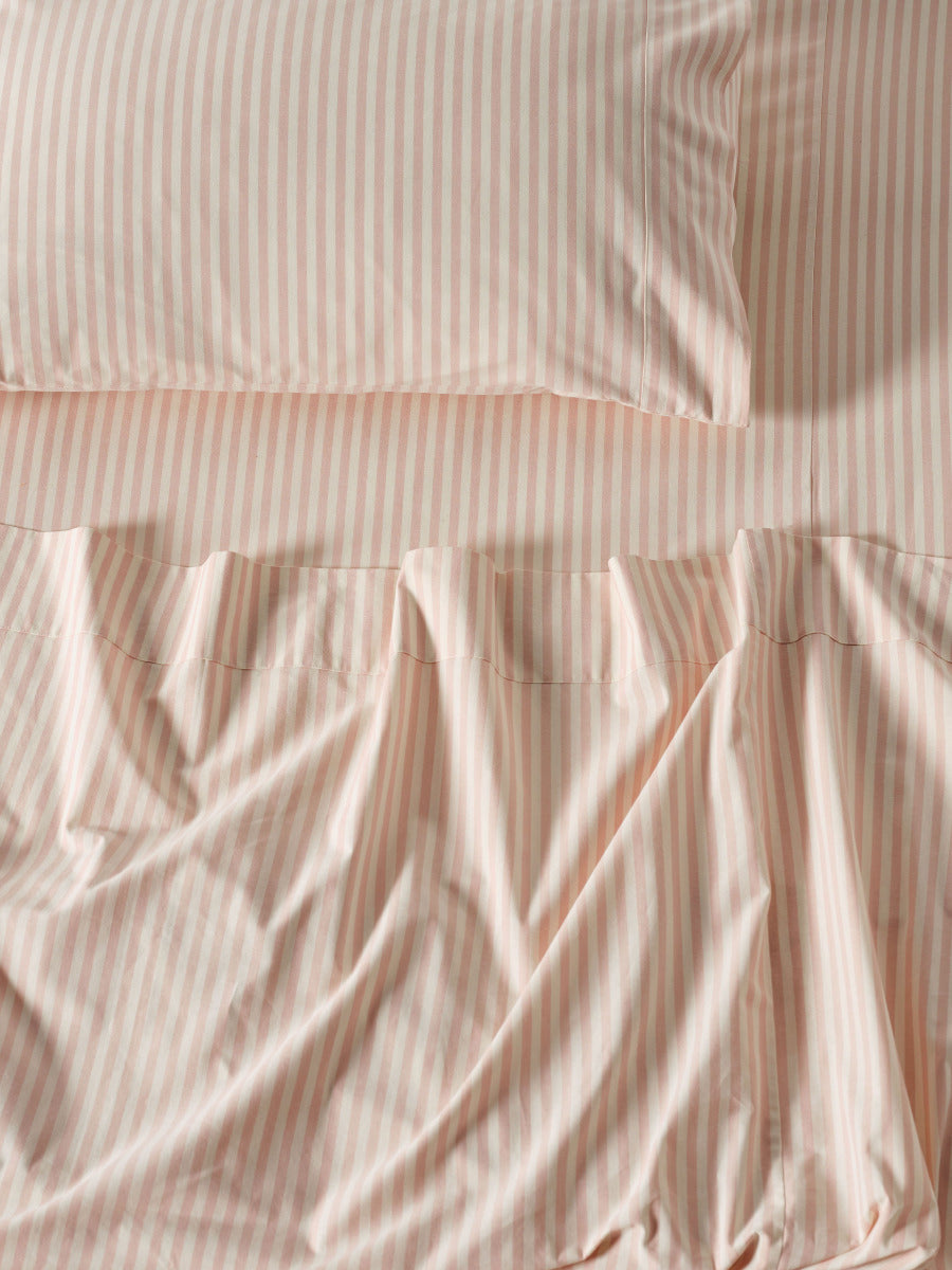 LINEN HOUSE CLASSIC STRIPE - ROSE Linen House