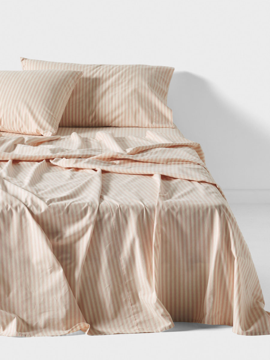 LINEN HOUSE CLASSIC STRIPE - ROSE Linen House