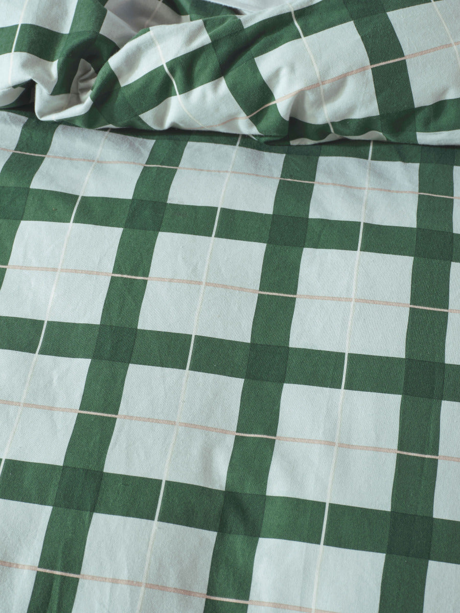 LINEN HOUSE FLANNELETTE QUILT COVER SET - CORINNE FOREST Linen House