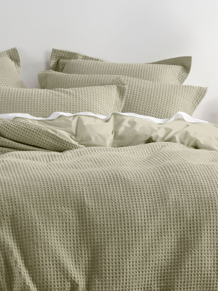 LINEN HOUSE DELUXE WAFFLE - EUCALYPTUS Linen House