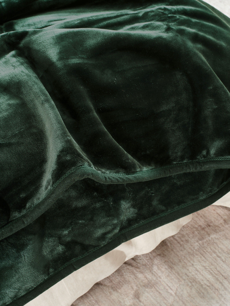 Linen House DOVER Blanket - FOREST Linen House