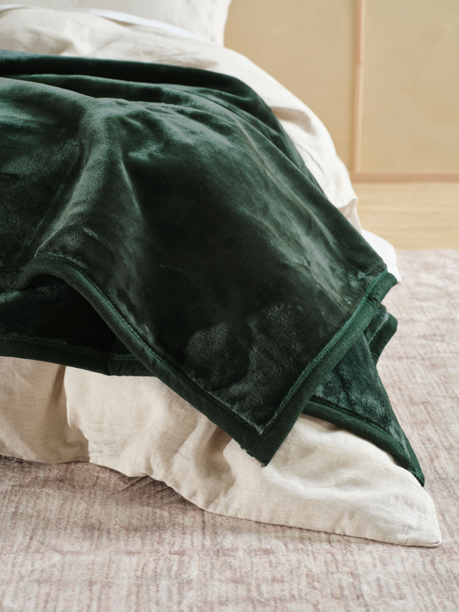 Linen House DOVER Blanket - FOREST Linen House