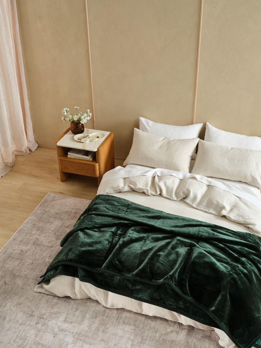 Linen House DOVER Blanket - FOREST Linen House