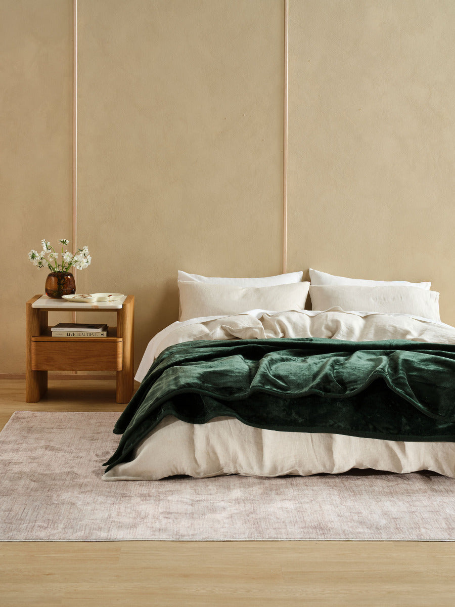 Linen House DOVER Blanket - FOREST Linen House