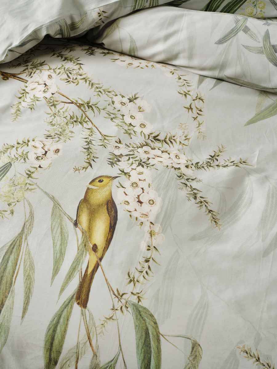 LINEN HOUSE EPPALOCK | SEAFOAM QUILT COVER Linen House