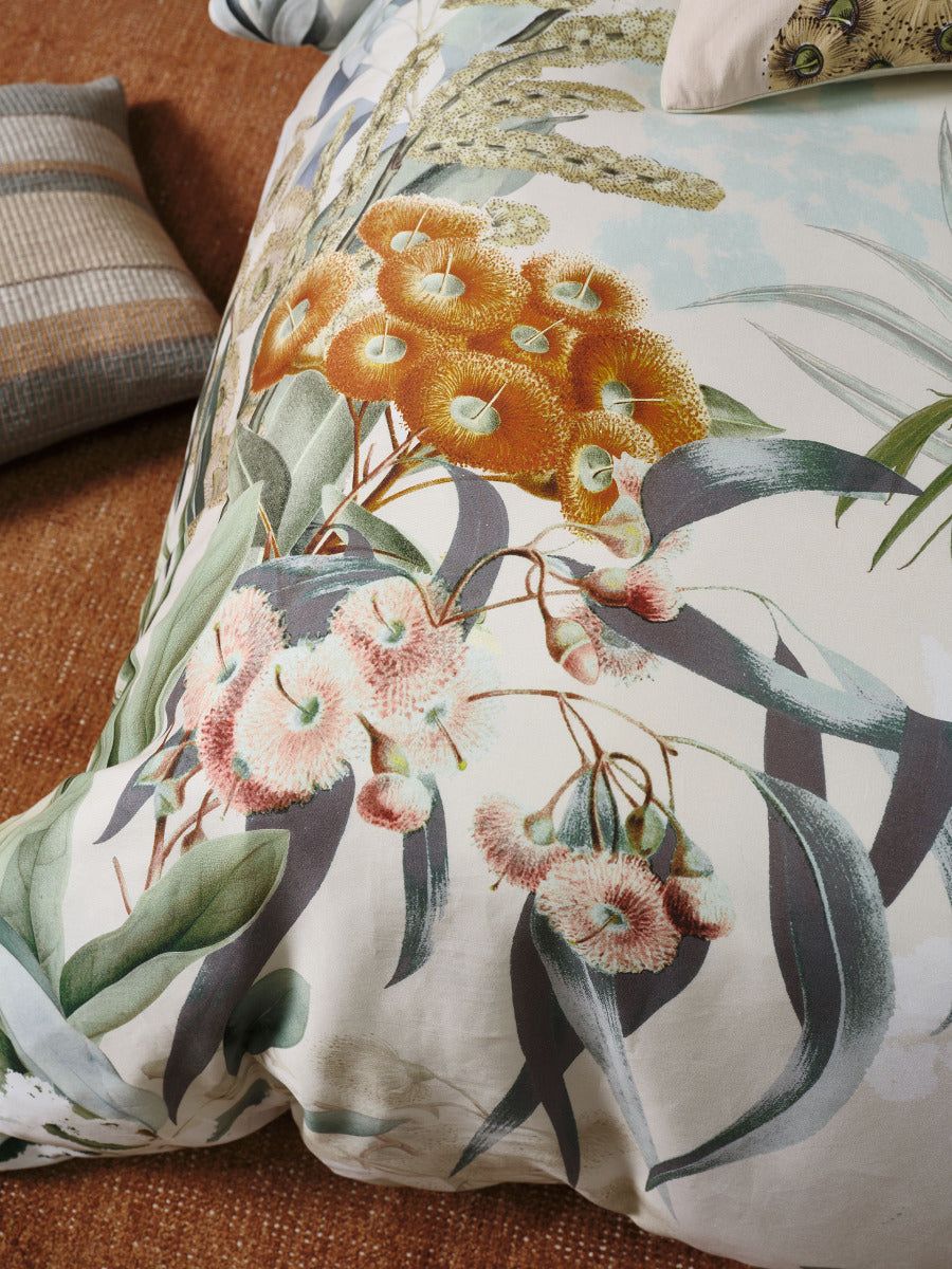 LINEN HOUSE EUCALYPTUS GARDEN | MULTI QUILT COVER