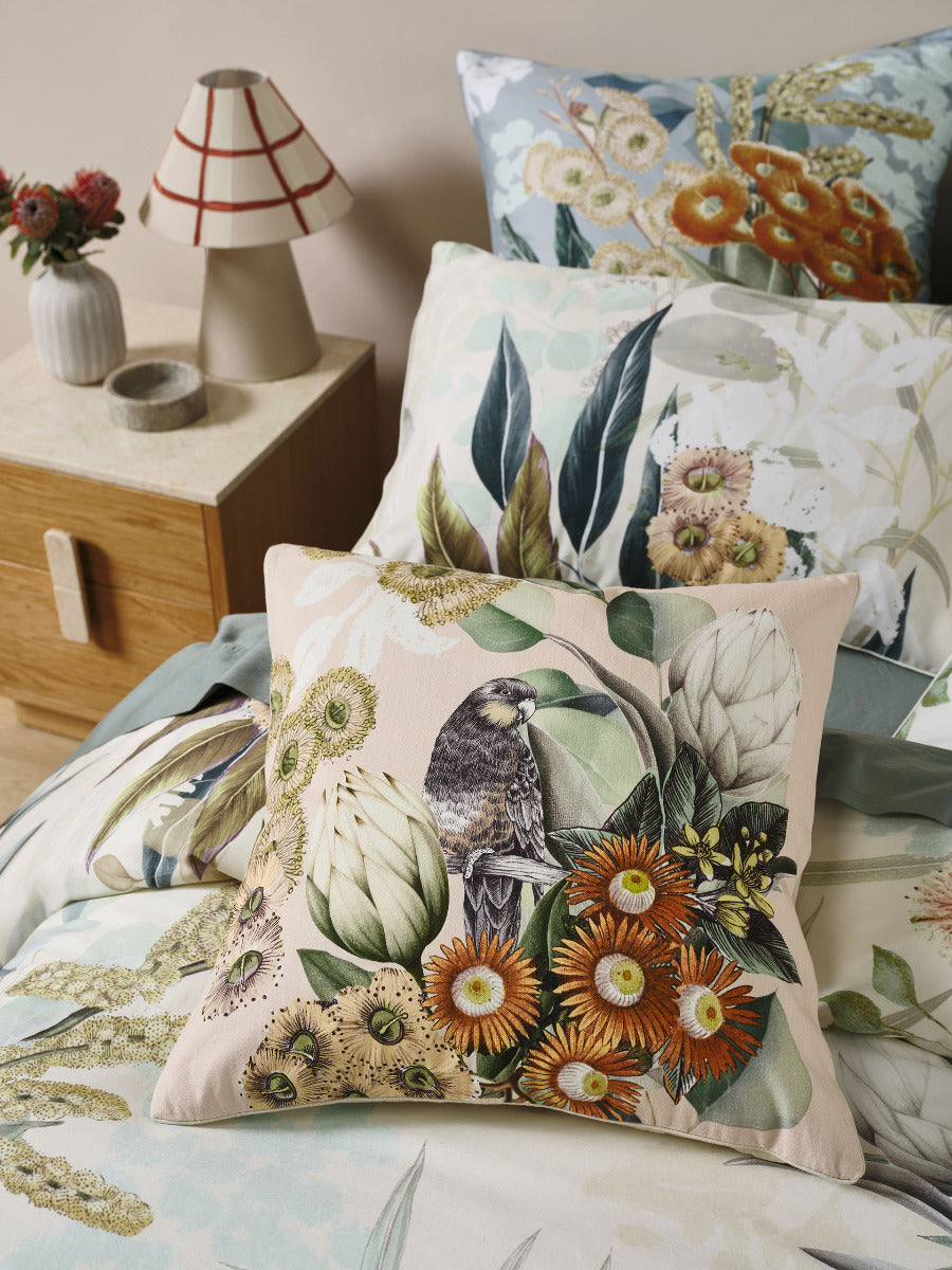 LINEN HOUSE EUCALYPTUS GARDEN | MULTI QUILT COVER